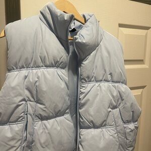 Light Blue Puffer Vest